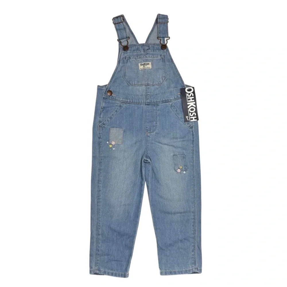 Oshkosh Patchwork Floral Overalls‎